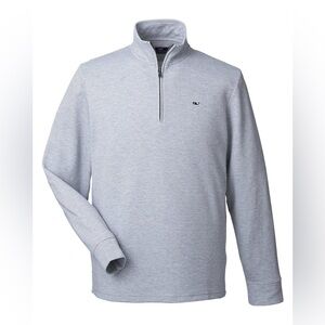 Vineyard Vines Light Gray Half-Zip Jacket